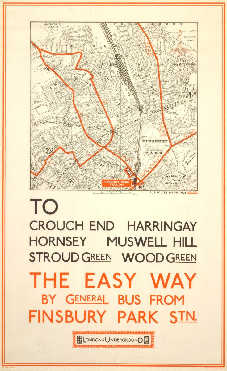 The easy way; Crouch End (map), unknown, 1928