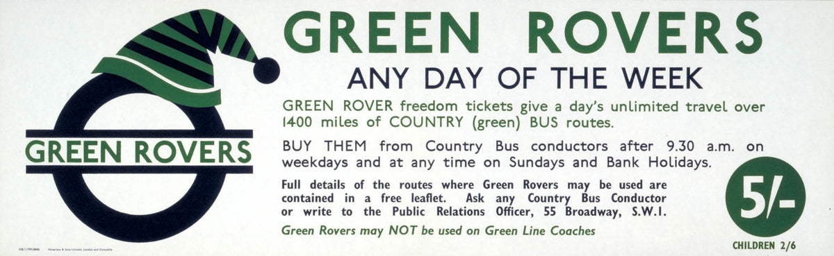 Green Rovers, artist unknown, 1958