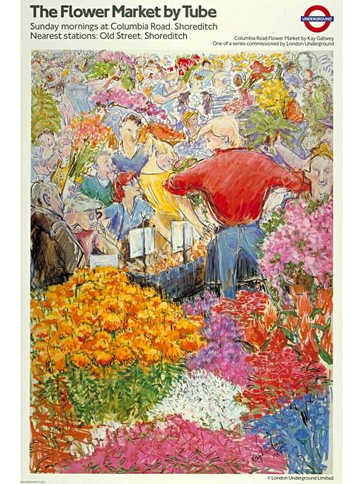 The flower market by tube
