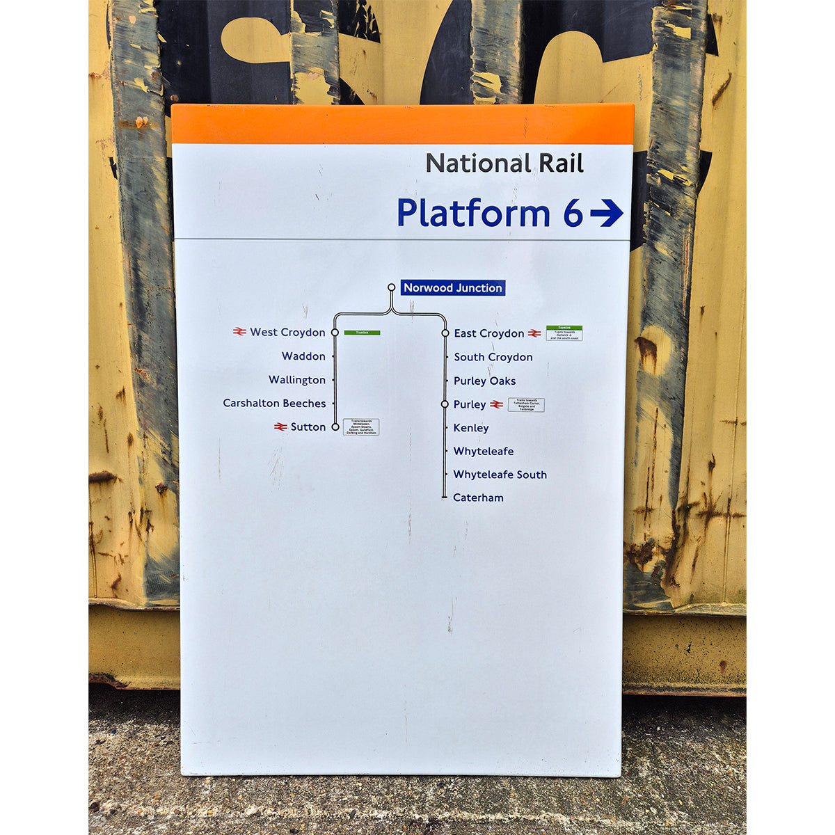 National Rail Platform 6 - Norwood Junction - Line Diagram (2522025)