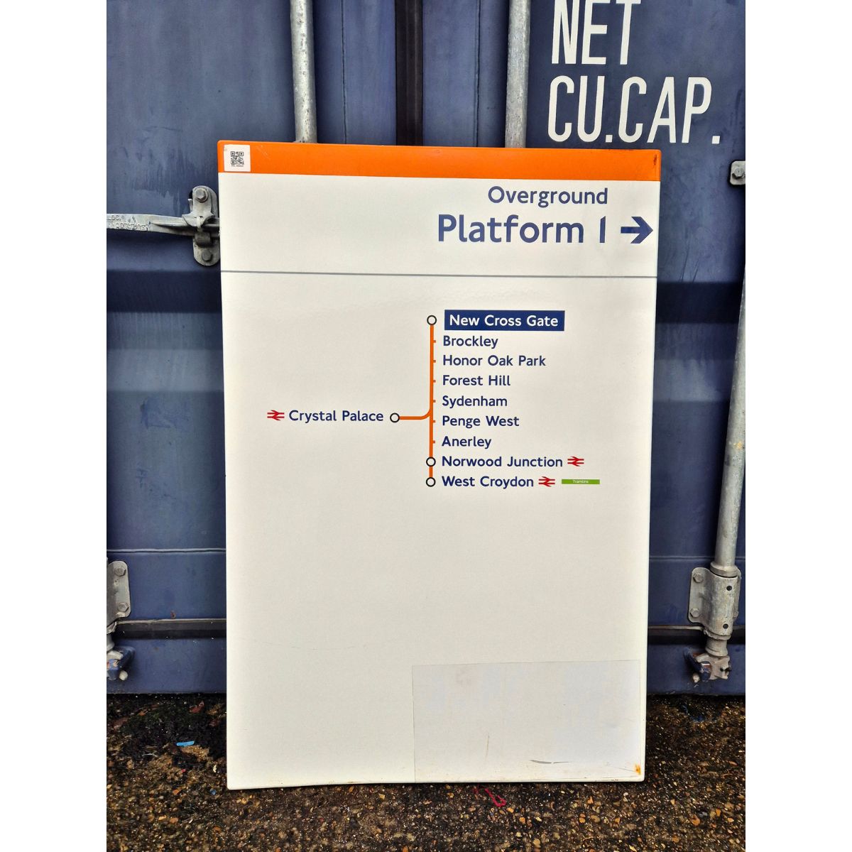 Overground Platform 1 - New Cross Gate - Line Diagram (Features Crystal Palace 352026)
