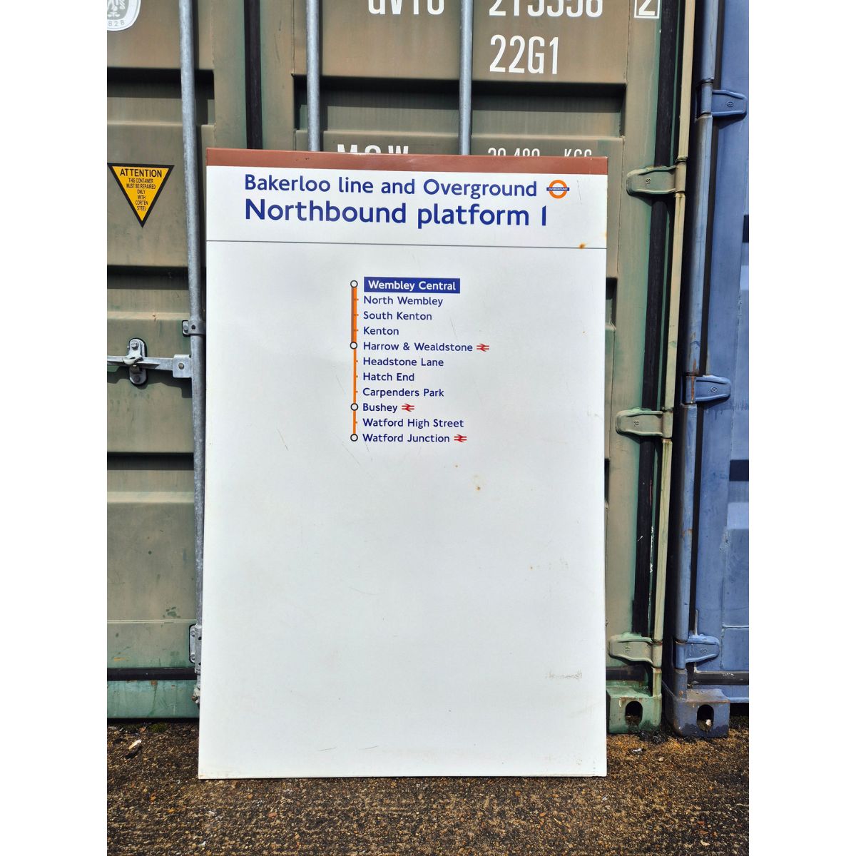 Bakerloo line and Overground - Wembley Central - Line Diagram (552026)