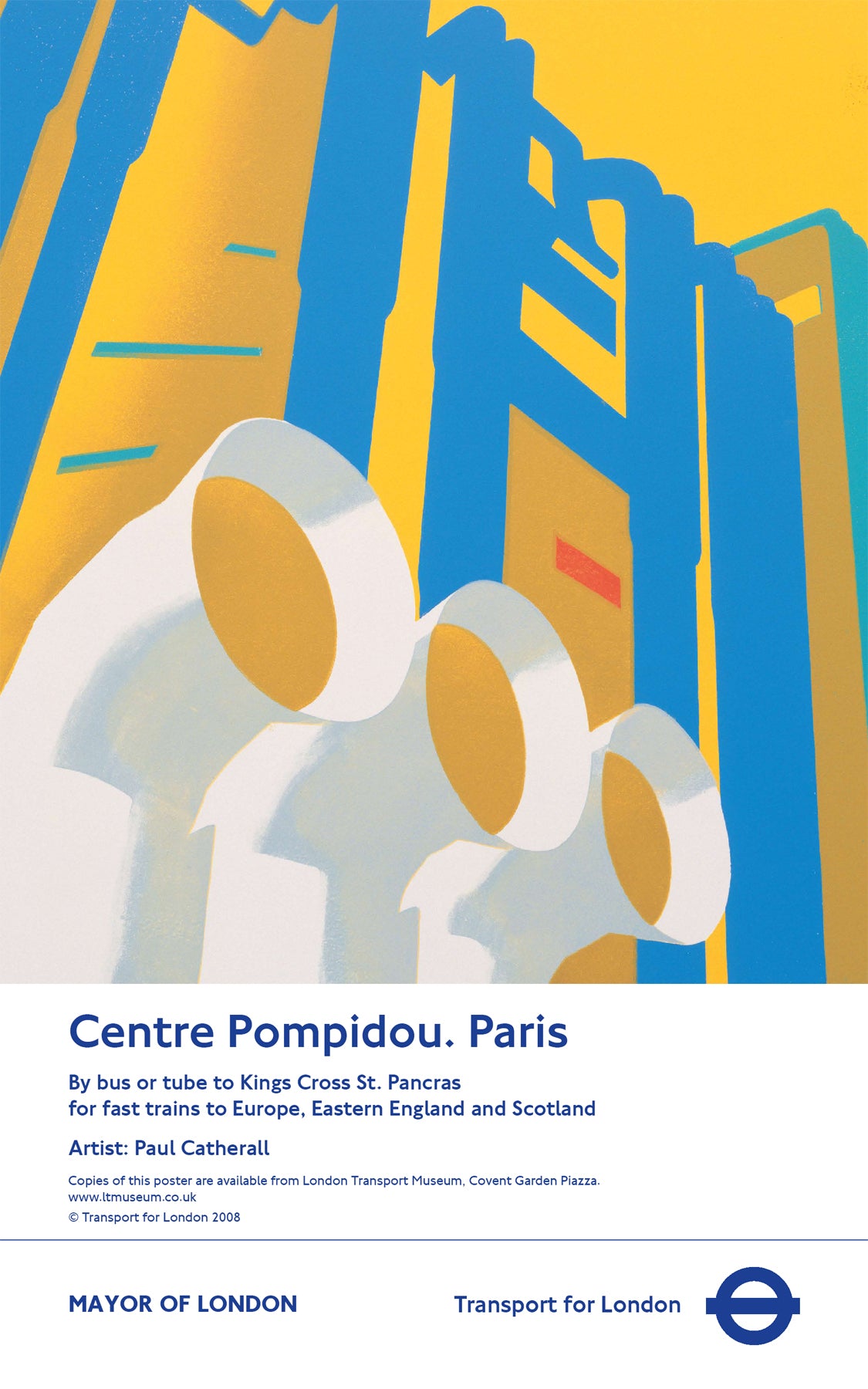Centre Pompidou Paris Poster