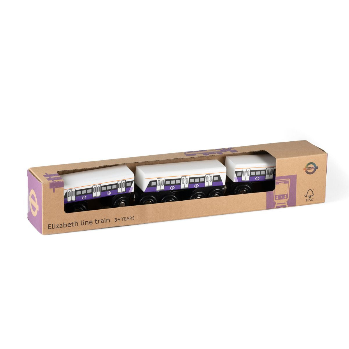 Elizabeth line Wooden Train