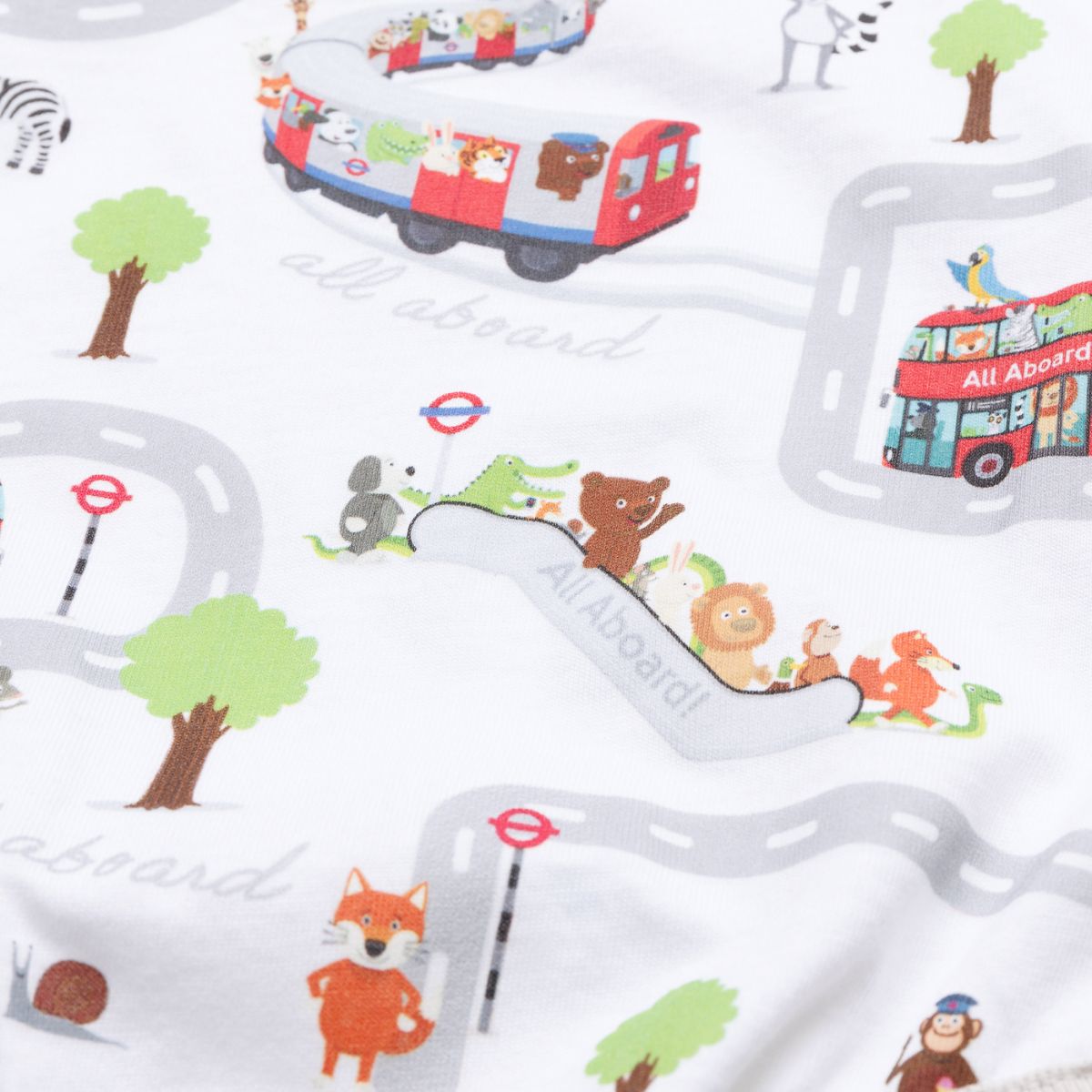 All Aboard Organic Cotton Baby Vest