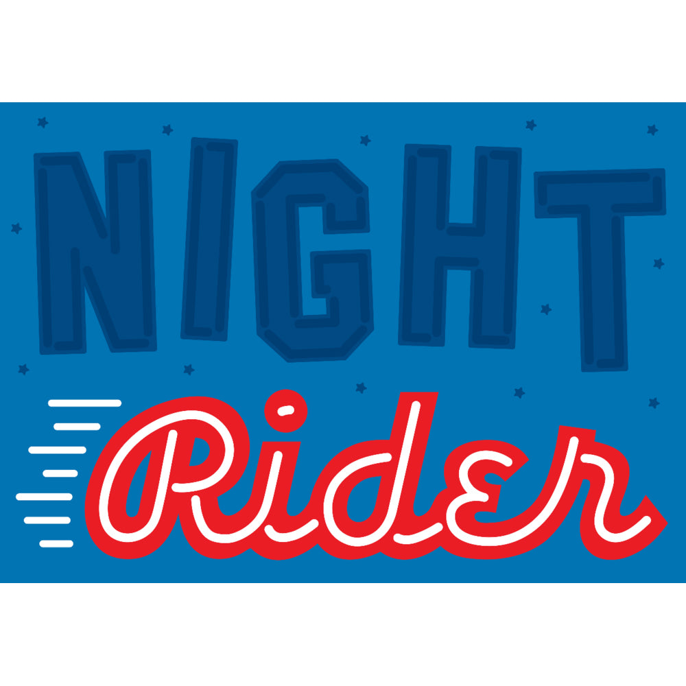 Night Rider Poster, Crispin Finn
