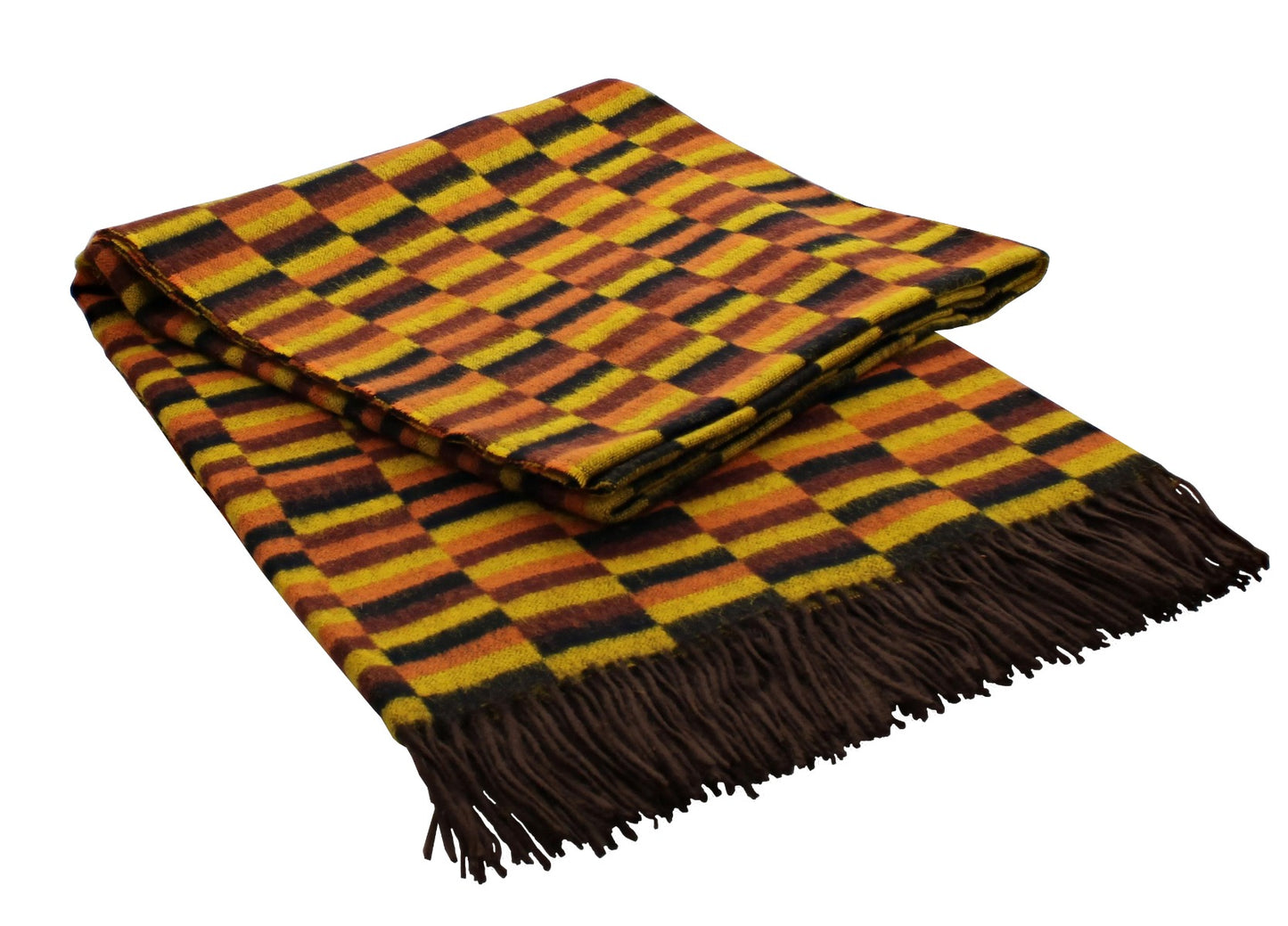 District Moquette Design Lambswool Throw