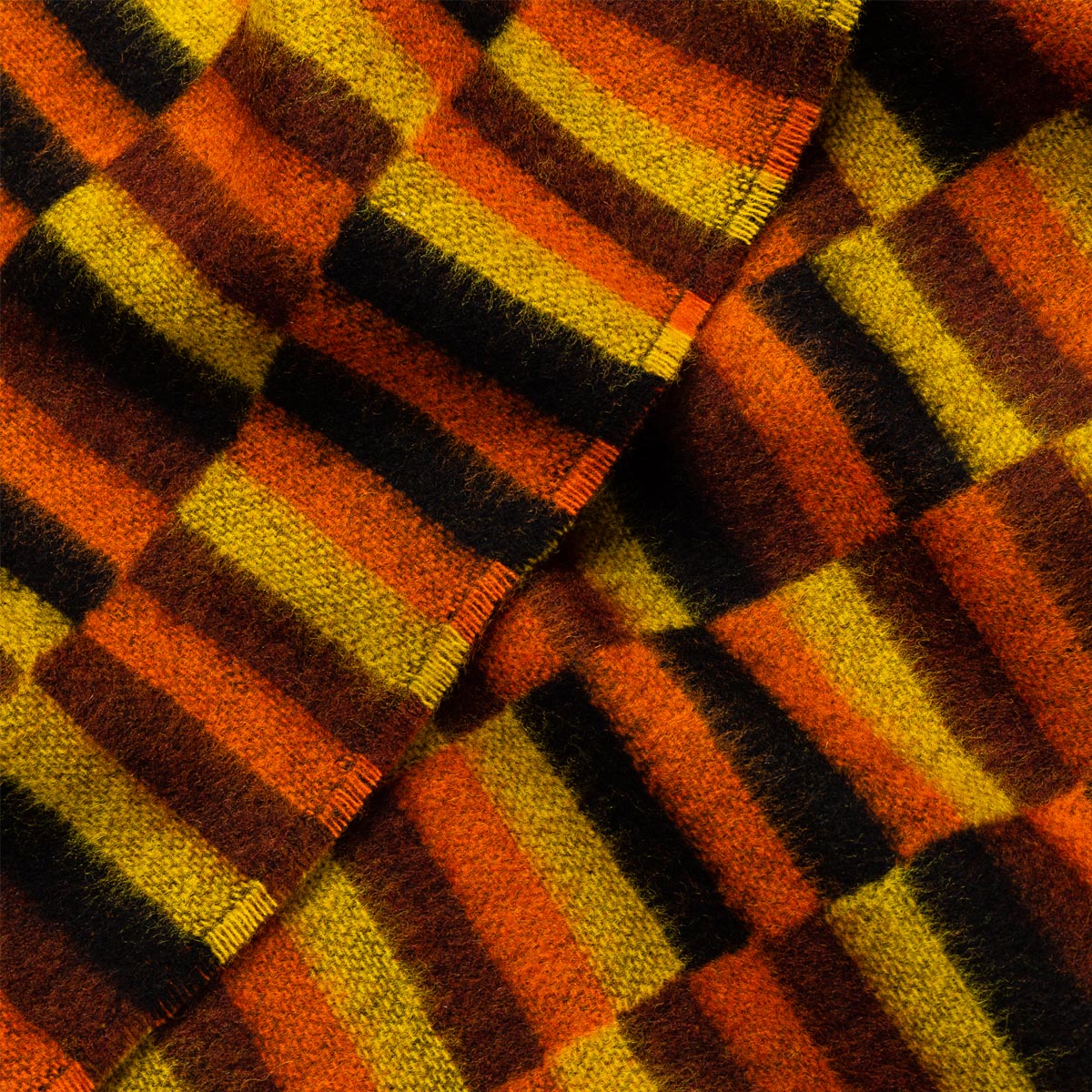 District Moquette Design Lambswool Scarf