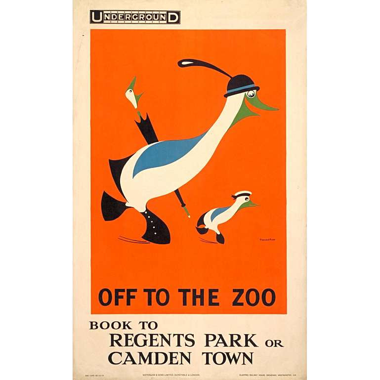 Off to the Zoo - Regents Park 30 x 40 print