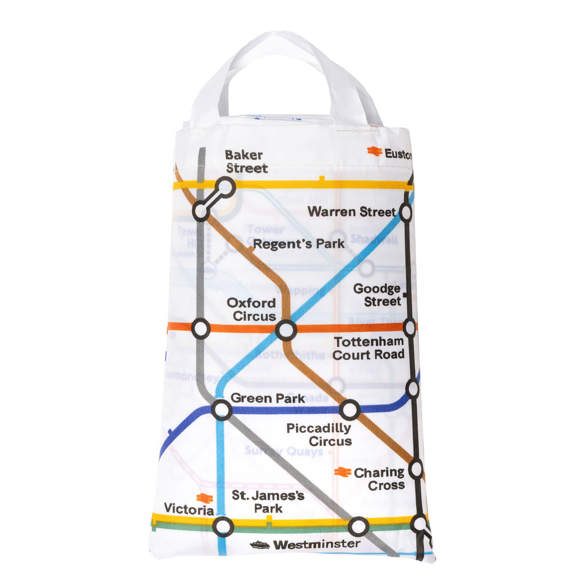 Tube Map Shower Curtain
