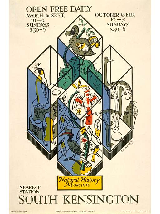 The Natural History Museum, by Edward Bawden, 1925