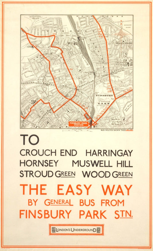 The easy way; Crouch End (map), unknown, 1928