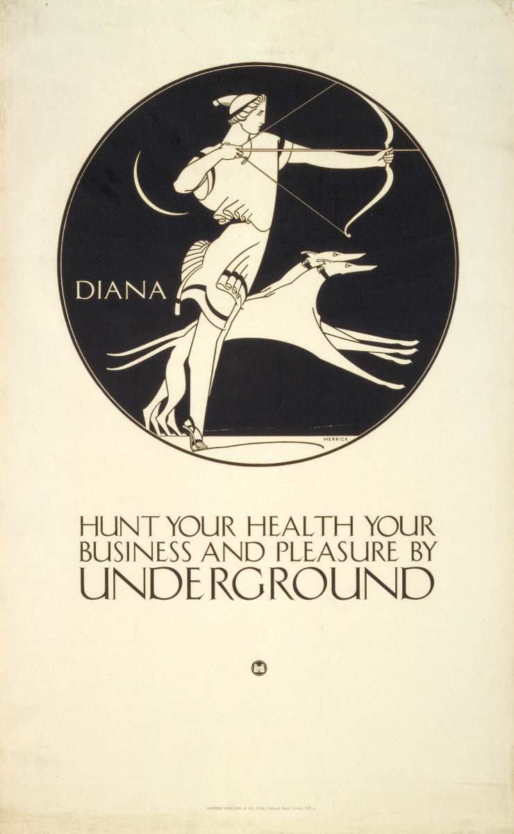 Hunt your health, your business and pleasure; Diana, by Frederick Charles Herrick, 1921