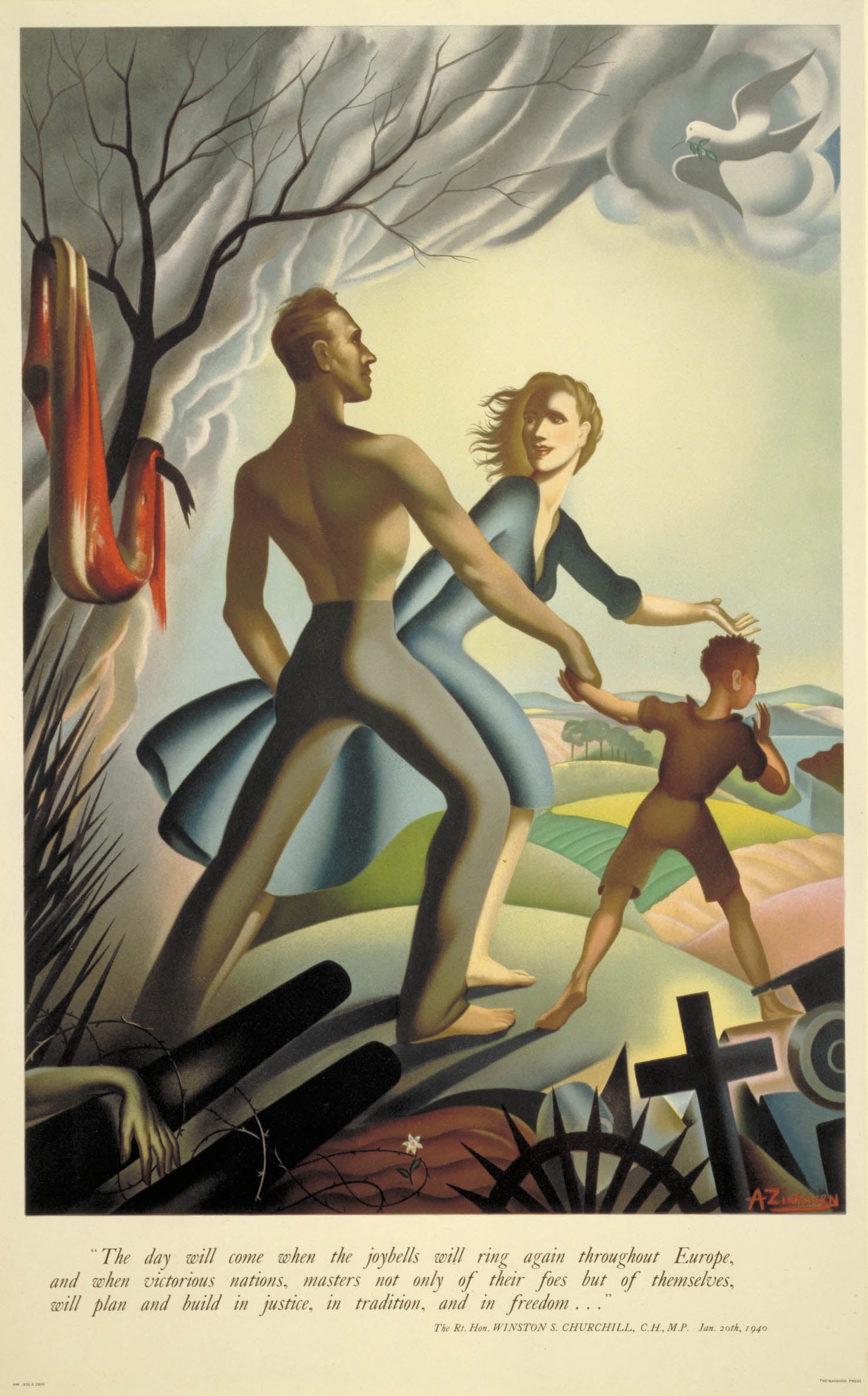 The day will come when the Joybells will ring again, by Anna Katrina Zinkeisen, 1944
