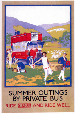 Summer Outings by Private Bus Poster
