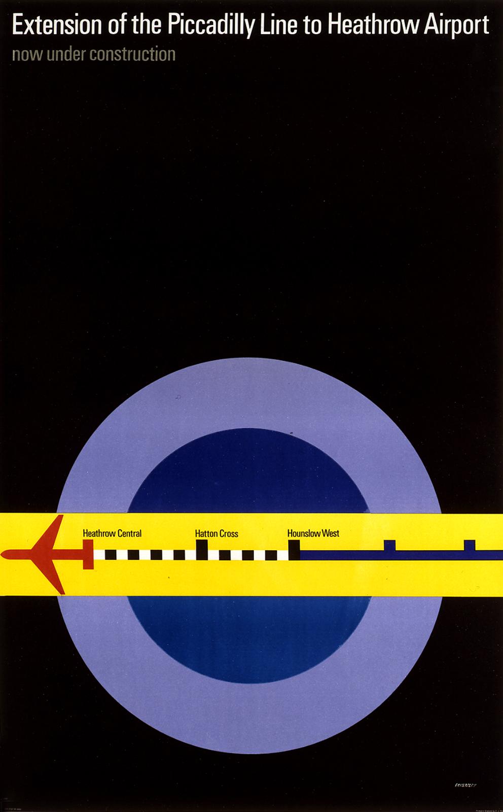 Extension of the Piccadilly Line to Heathrow Airport Poster