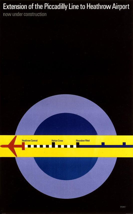 Extension of the Piccadilly Line to Heathrow Airport Poster