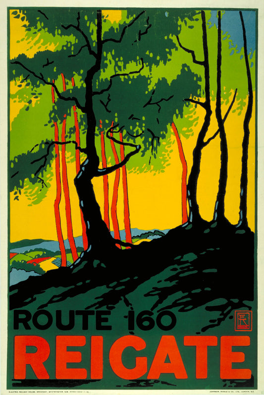 Reigate, by Edward McKnight Kauffer, 1915
