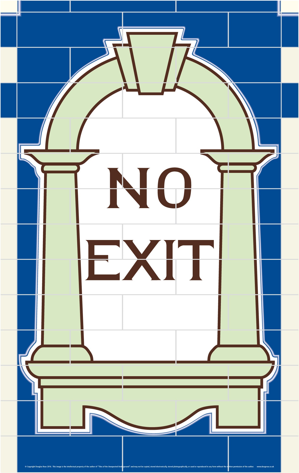 Euston Station No Exit Poster