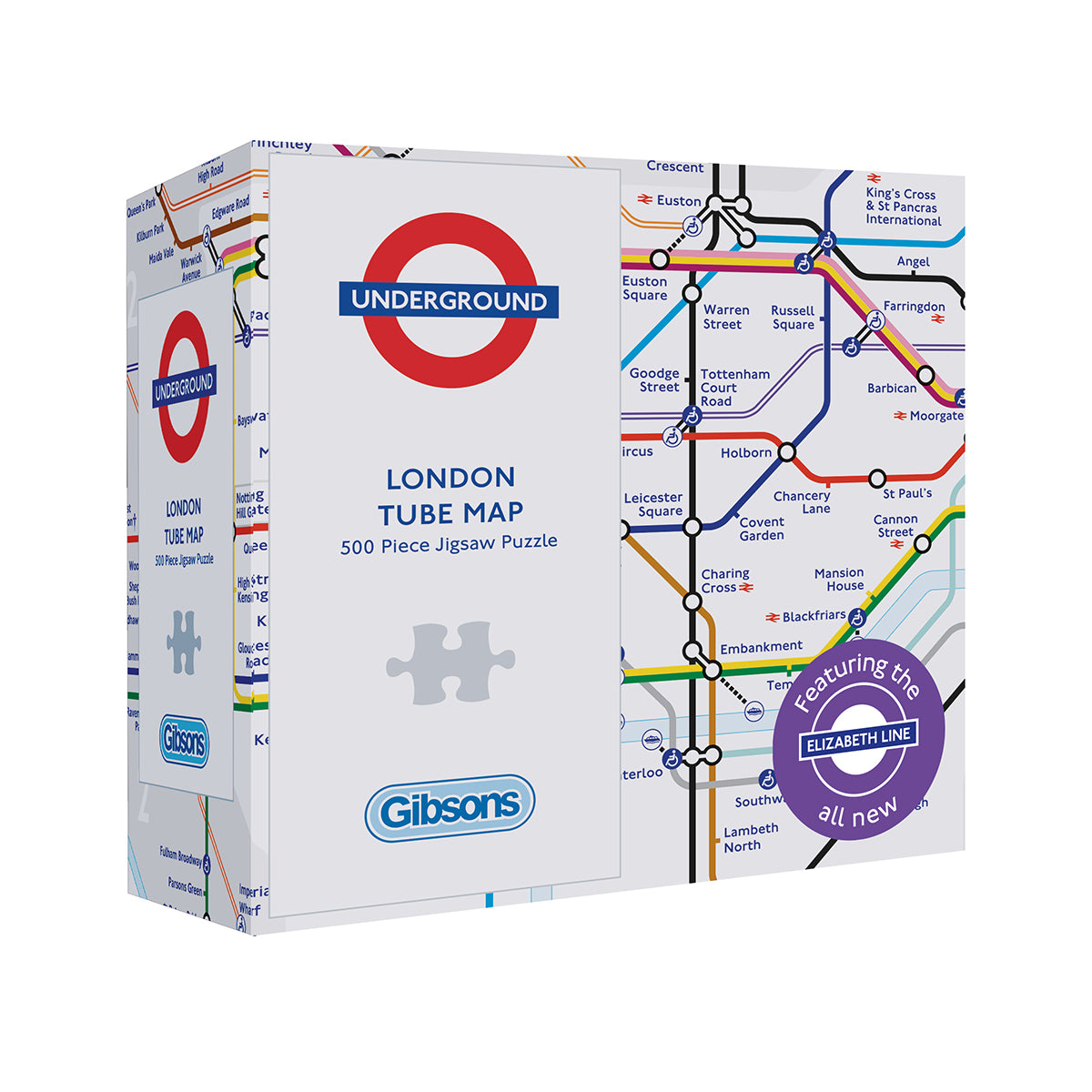 500 Piece Underground Map Jigsaw Puzzle