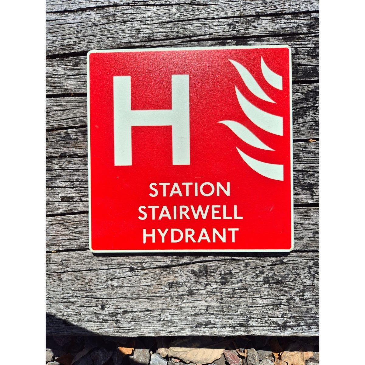 Station Stairwell Hydrant Sign