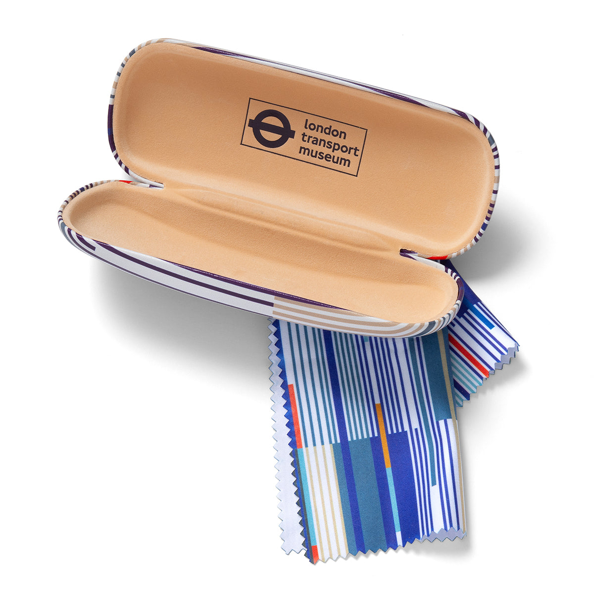 Elizabeth line Moquette Glasses Case