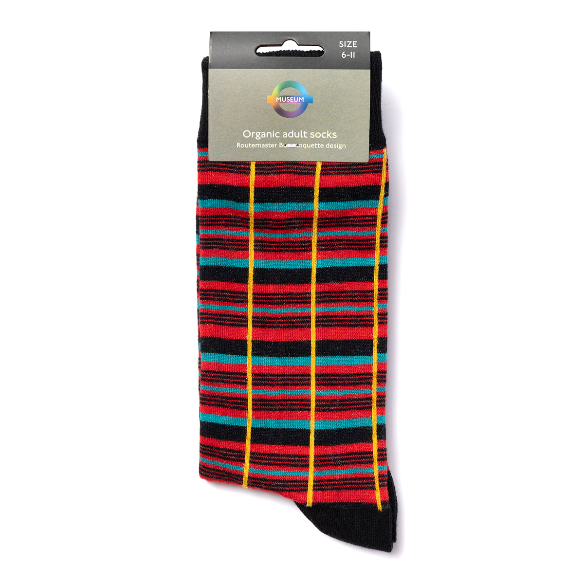 Routemaster Bus Moquette Organic Cotton Socks