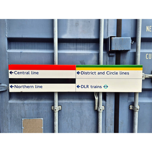 Central Line-District and Circle lines-Northern line-DLR trains sign (1642025)