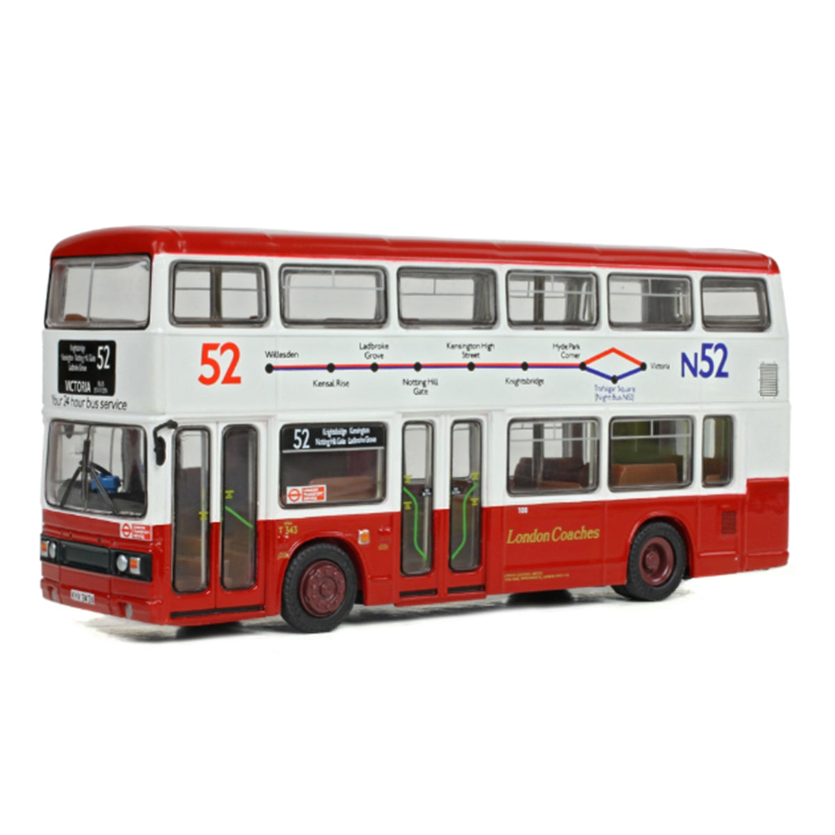 Leyland Titan B15 London Coaches T343 Route 52