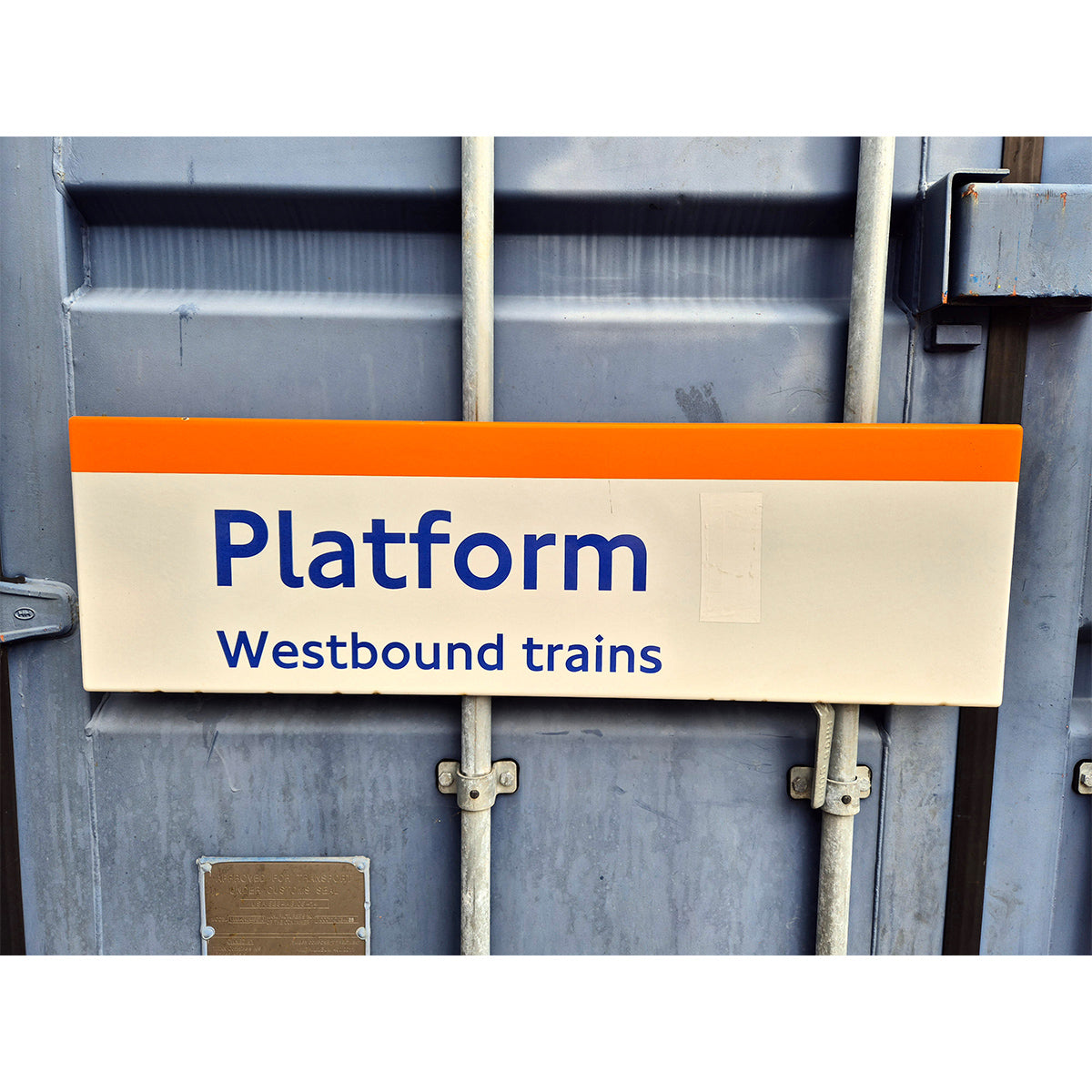 Platform Westbound Trains - Sticker over number (3152025)