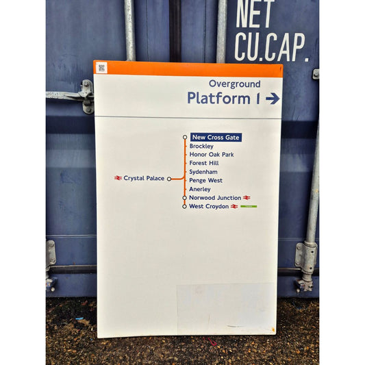 Overground Platform 1 - New Cross Gate - Line Diagram (Features Crystal Palace 352026)