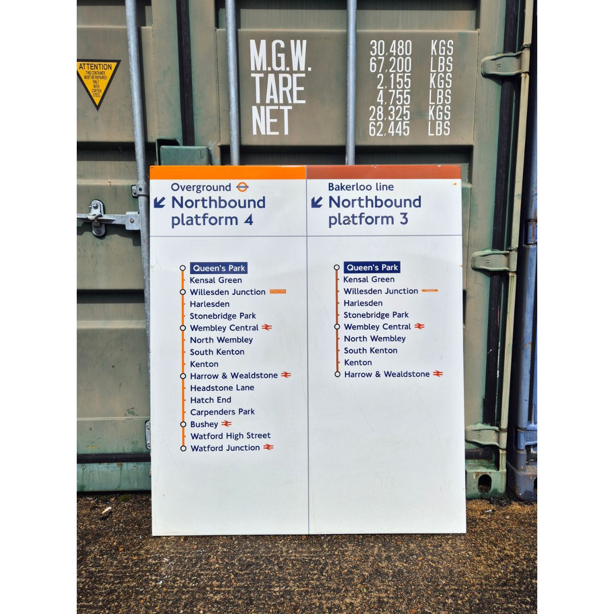 Overground Northbound- Queen's Park - Line Diagram (532026)