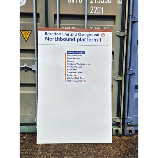 Bakerloo line and Overground - Wembley Central - Line Diagram (552026)
