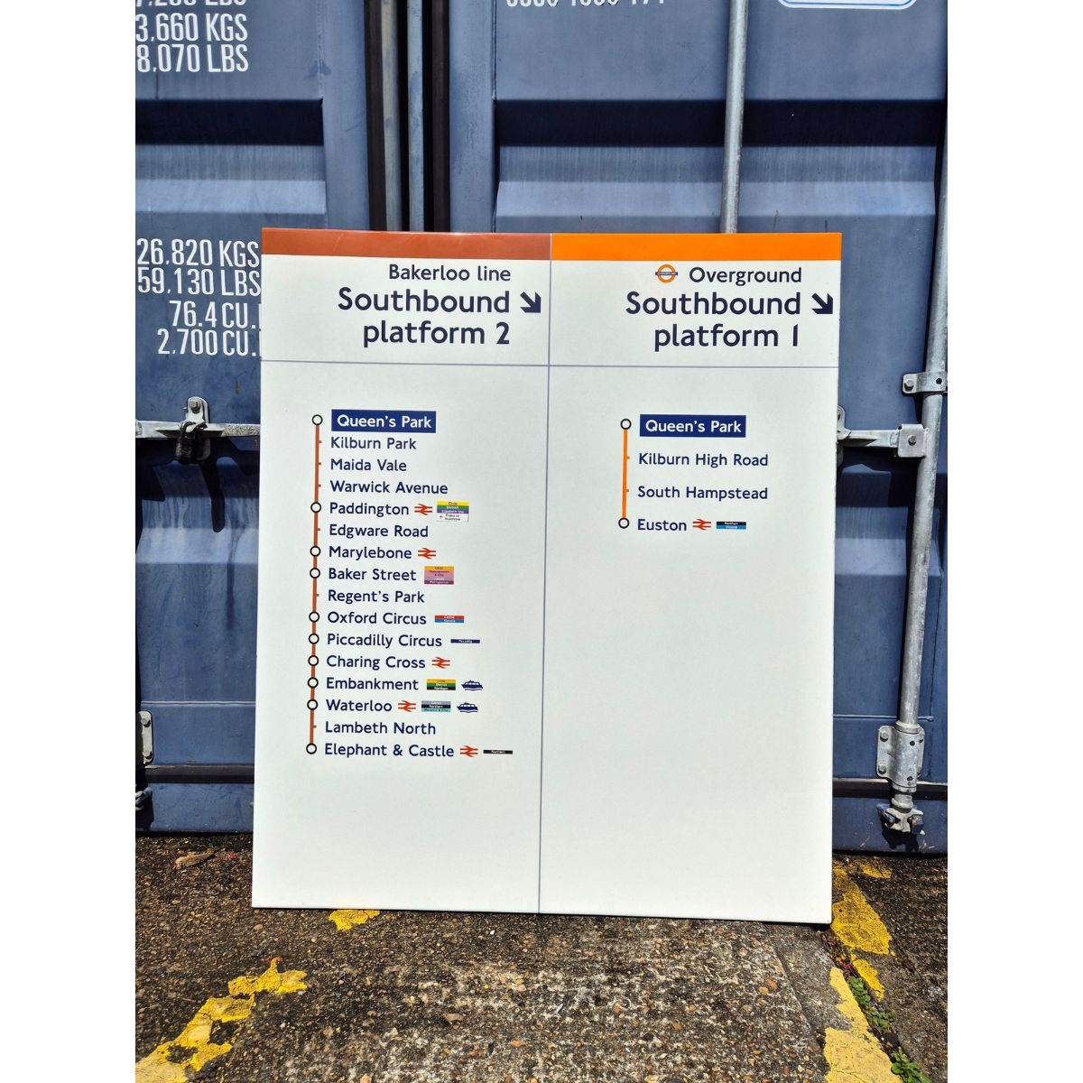 Bakerloo line Southbound - Queen's Park - Line Diagram (582026)