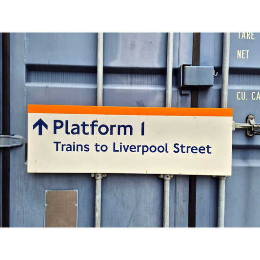 Platform 1 Arrow Up Trains to Liverpool Street (802026)