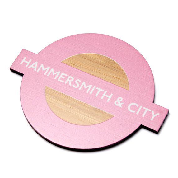 Roundel Bamboo Coaster Set