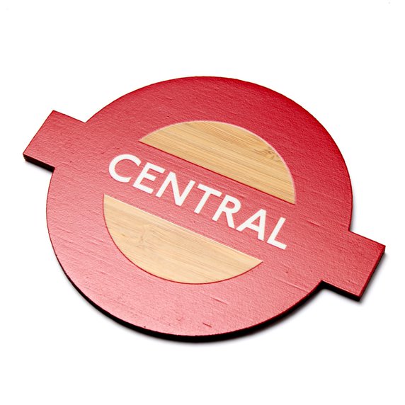 Roundel Bamboo Coaster Set