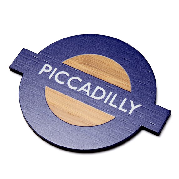 Roundel Bamboo Coaster Set