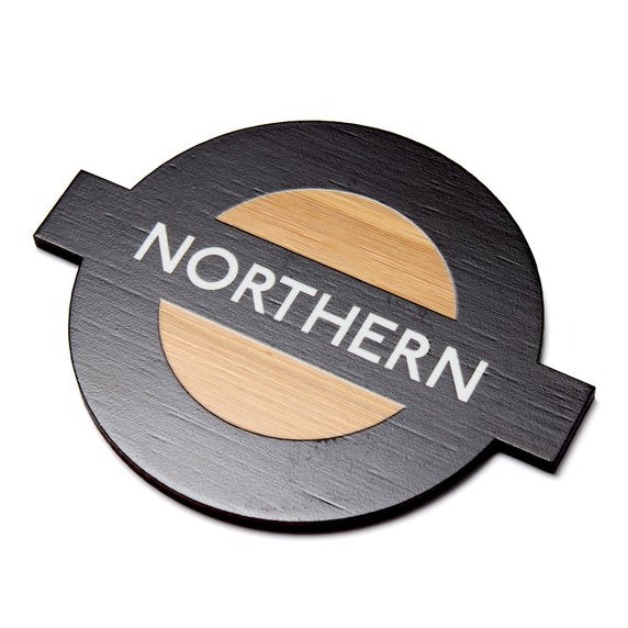 Roundel Bamboo Coaster Set