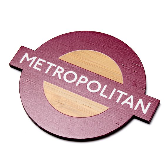 Roundel Bamboo Coaster Set