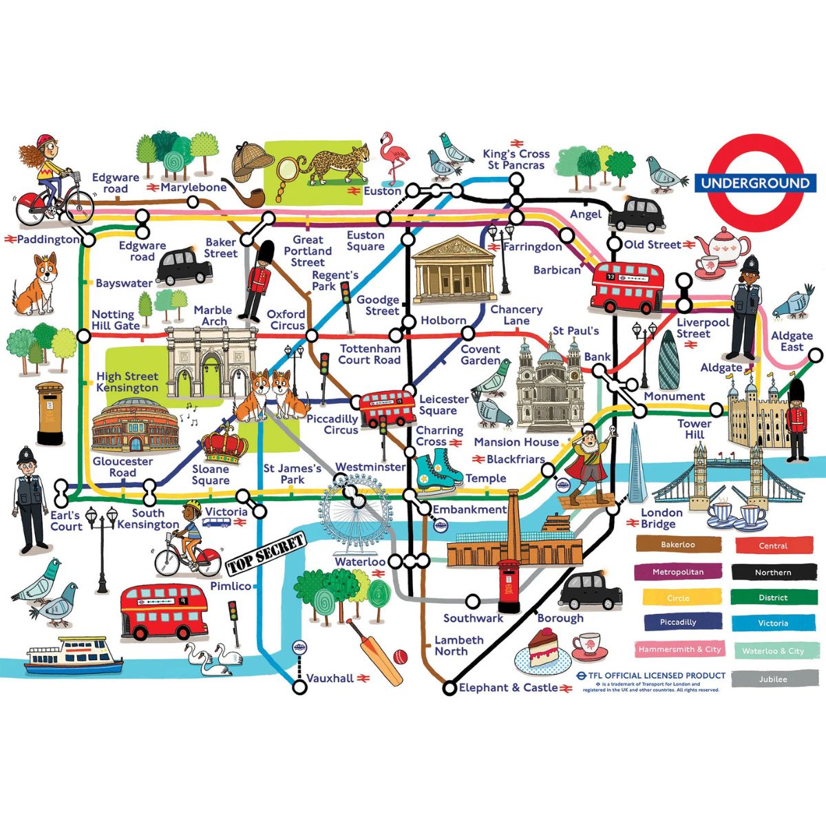 Adventures on the Underground Jigsaw