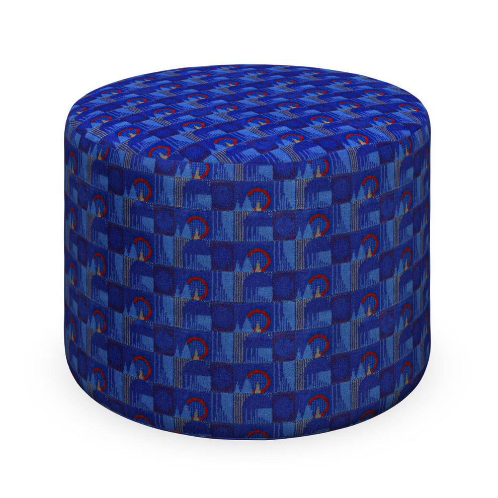 Lyon 60cm Moquette Drum Stool | London Transport Museum
