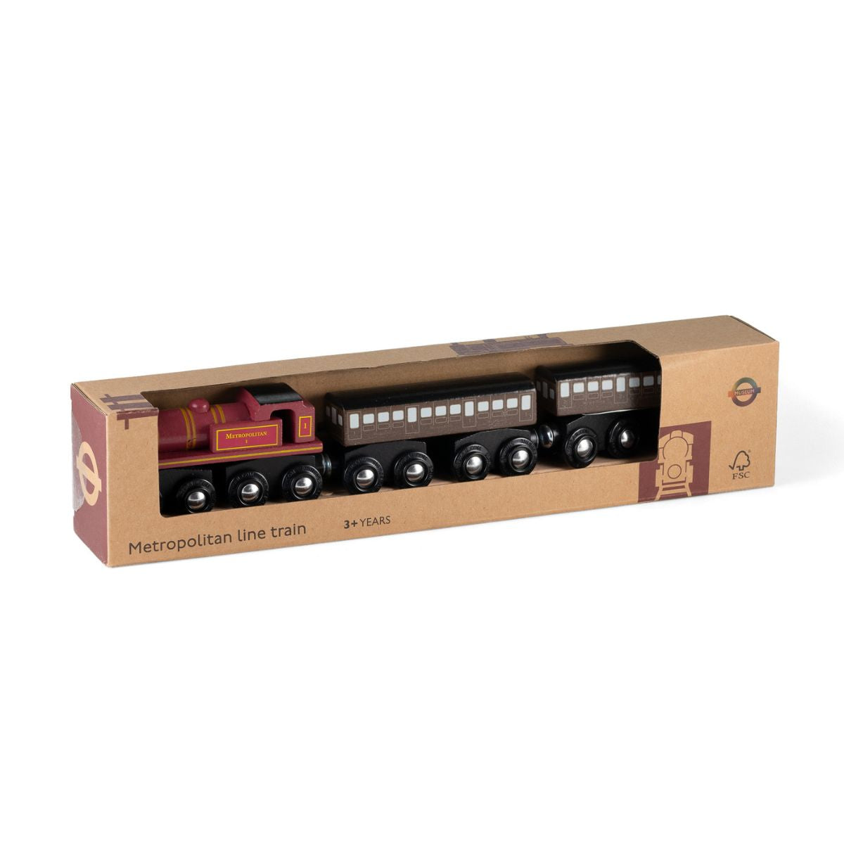 Met No.1 Wooden Train Toy Set