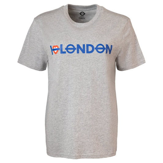 I Heart London T-Shirt Organic Heather Grey