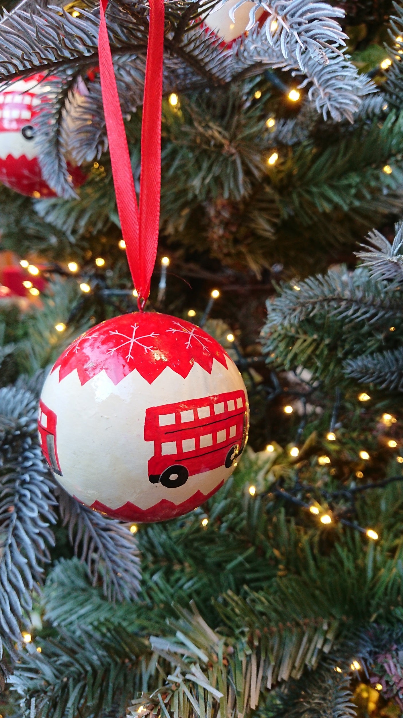 London Bus Christmas Bauble