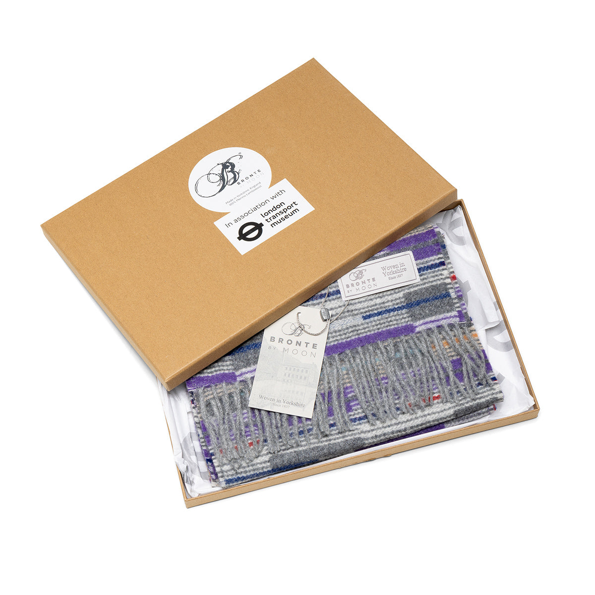 Elizabeth line Moquette Design Lambswool Scarf