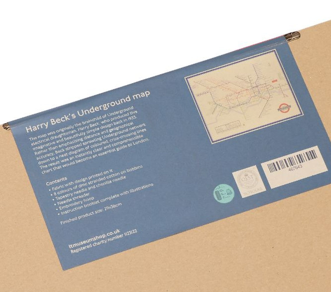 Embroidery Kit 1933 Tube Map