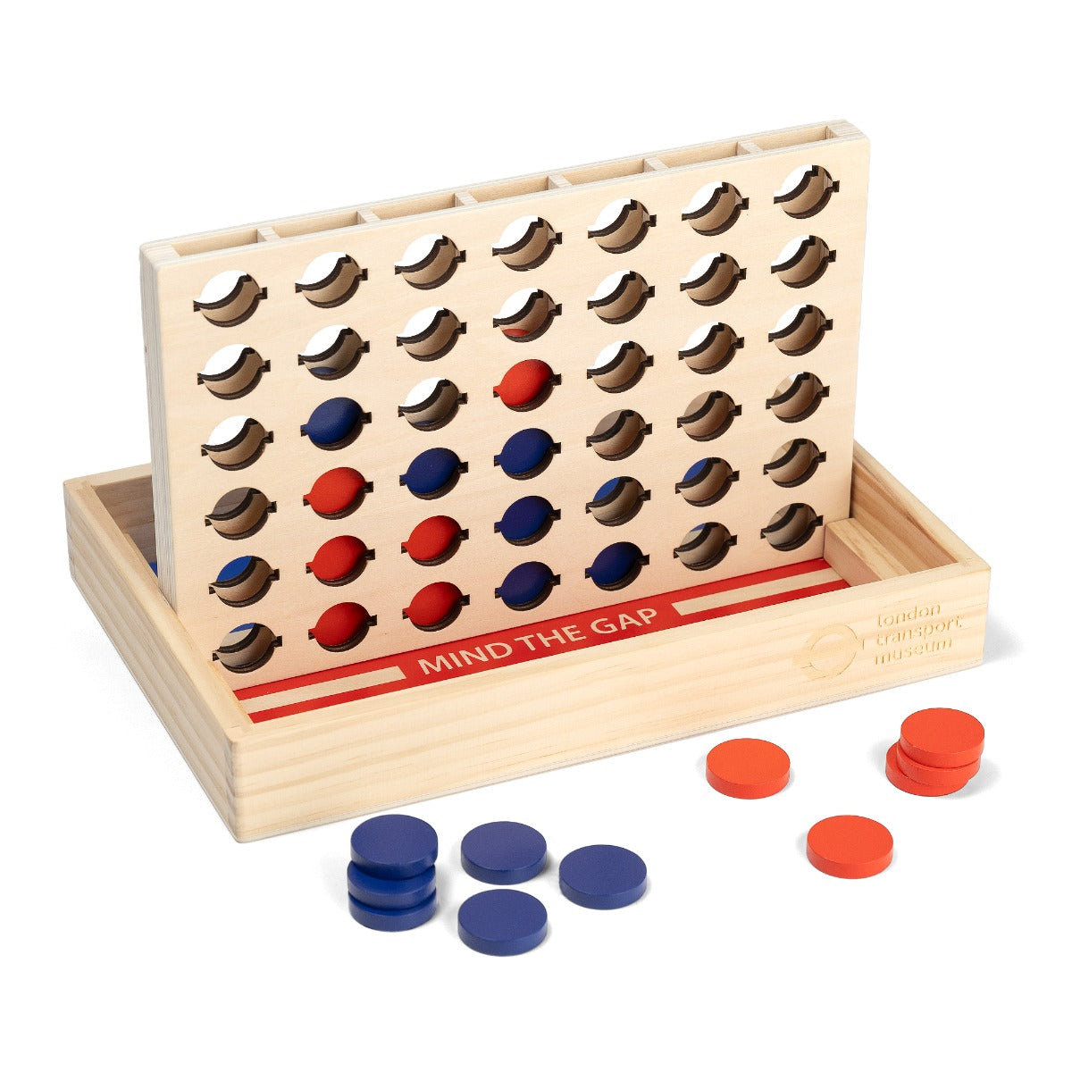 Wooden Four in a Row game