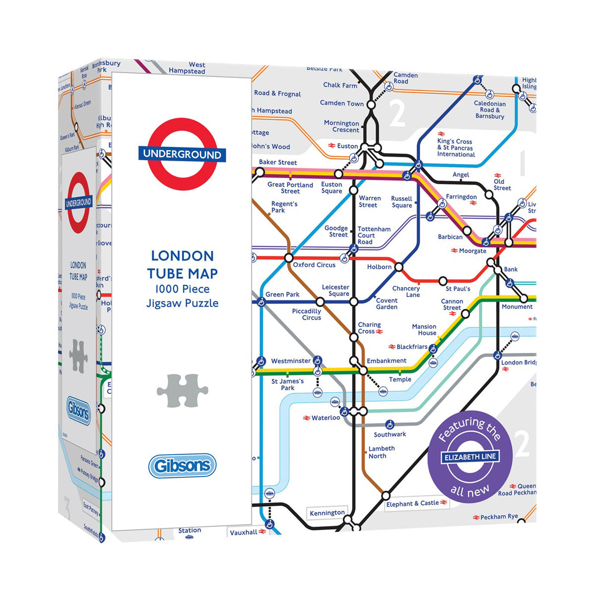 1000 Piece Underground Map Jigsaw Puzzle
