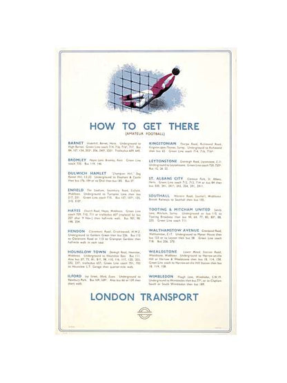 How to get there; amateur football, by Hans Unger, 1960